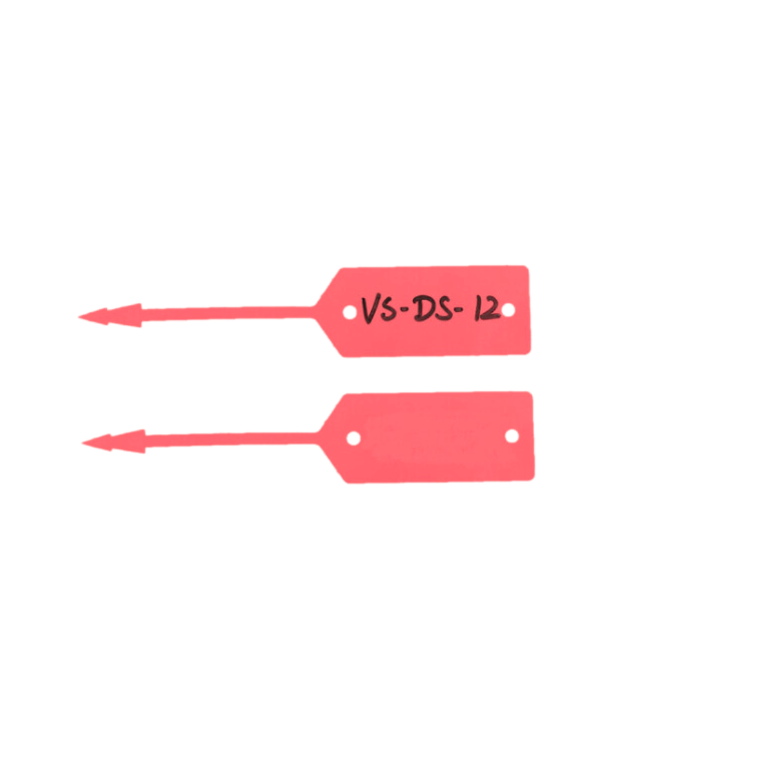Loop lock labels 190x37mm HDPE, Red