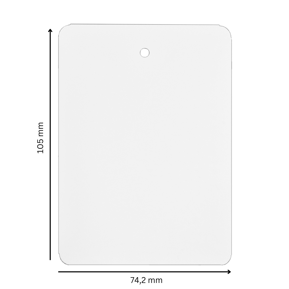Anhängeetiketten 74,2x105mm PET