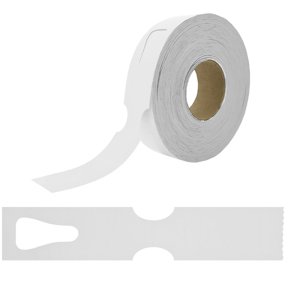 Schlaufenetiketten 297x48mm HDPE, Weiß
