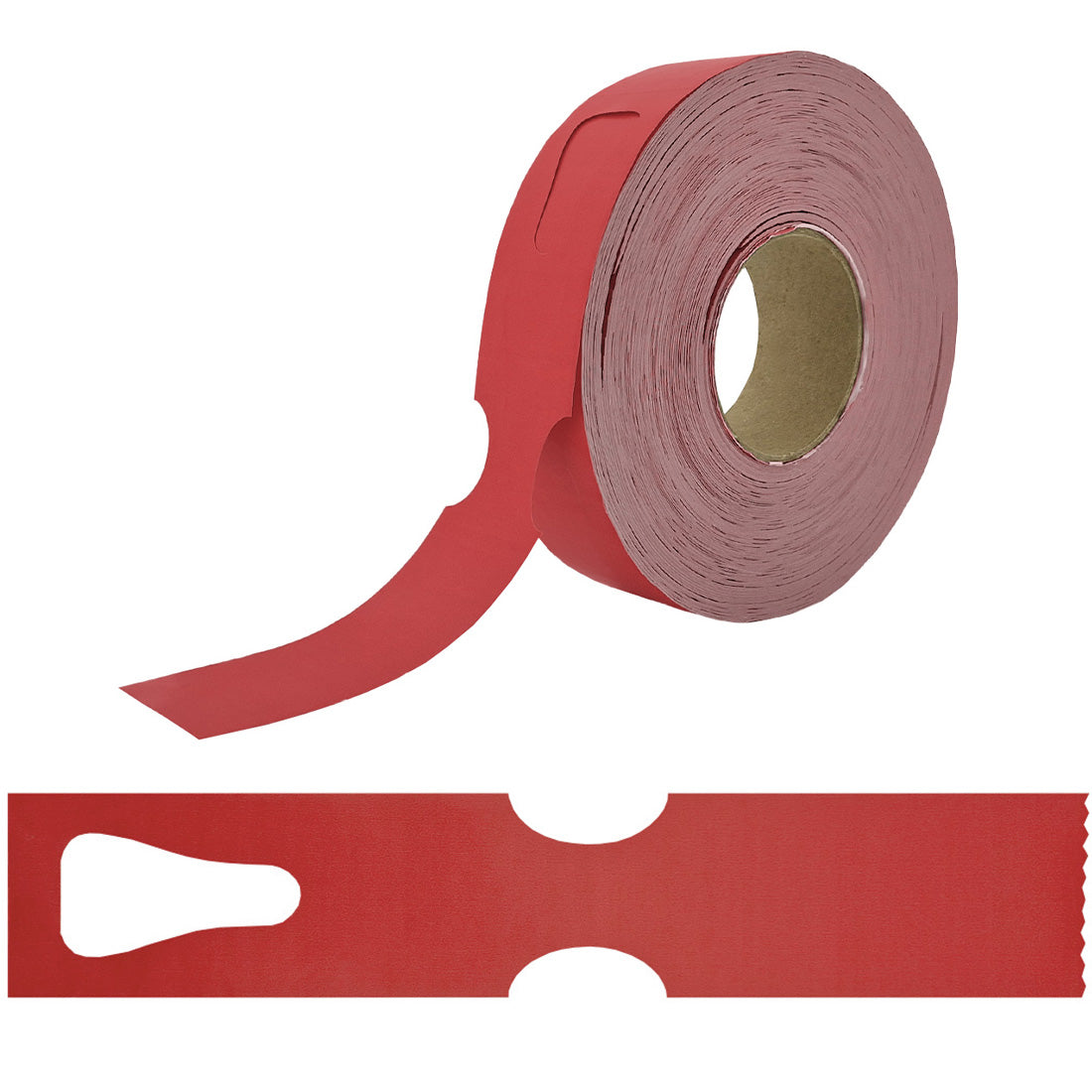 Schlaufenetiketten 297x48mm HDPE, Rot