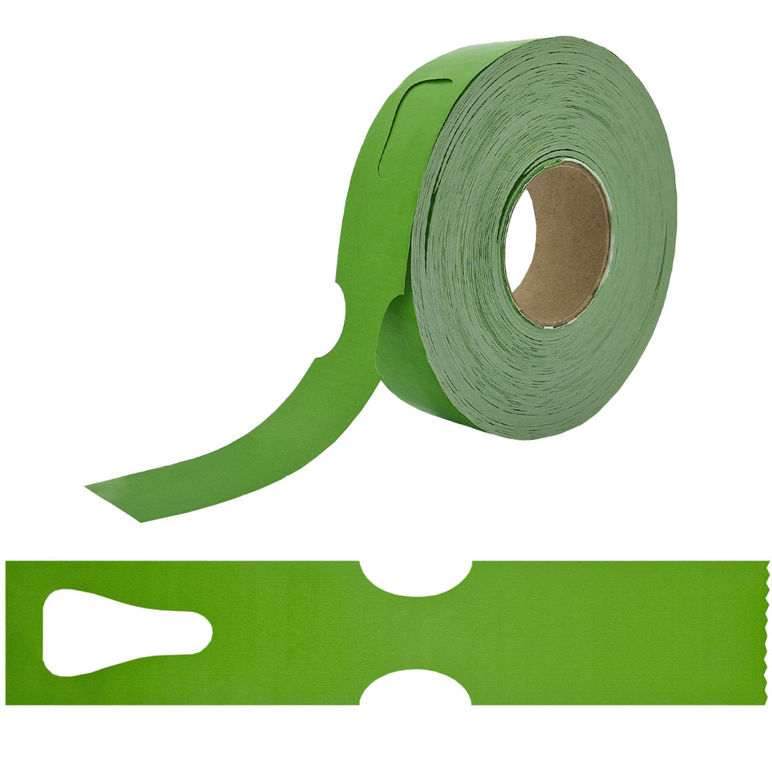 Schlaufenetiketten 297x48mm HDPE, Grün