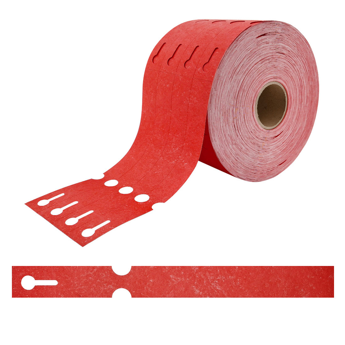 Schlaufenetiketten 250x25mm Tyvek, Rot