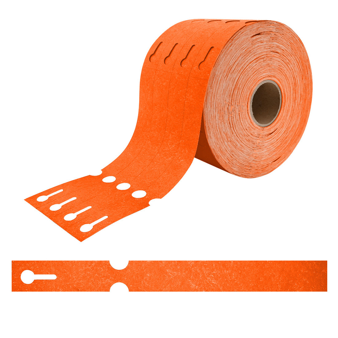 Schlaufenetiketten 250x25mm Tyvek Orange