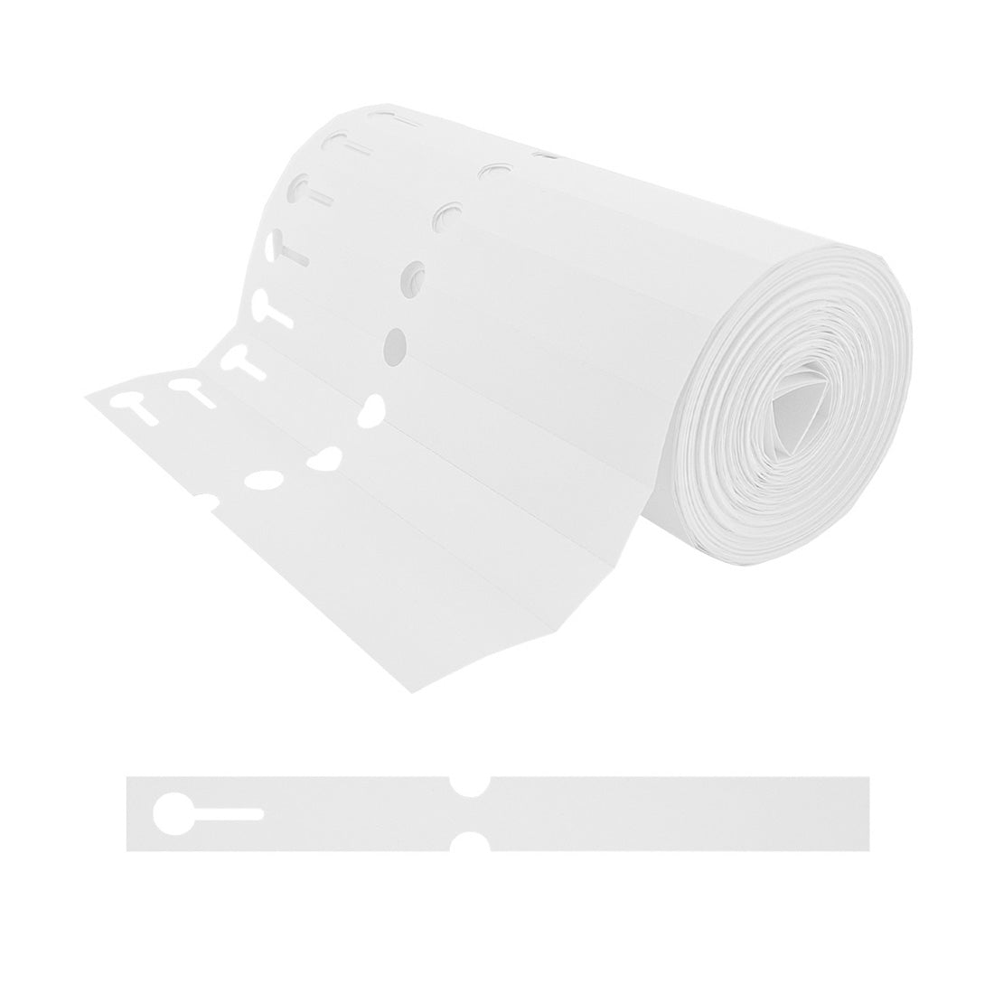 Schlaufenetiketten 200x20mm PVC, Weiß