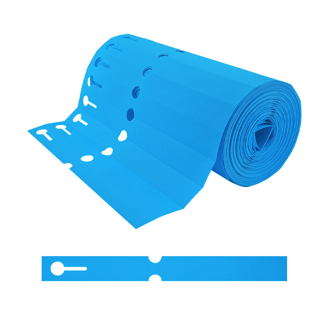 Schlaufenetiketten 200x20mm PVC, Blau