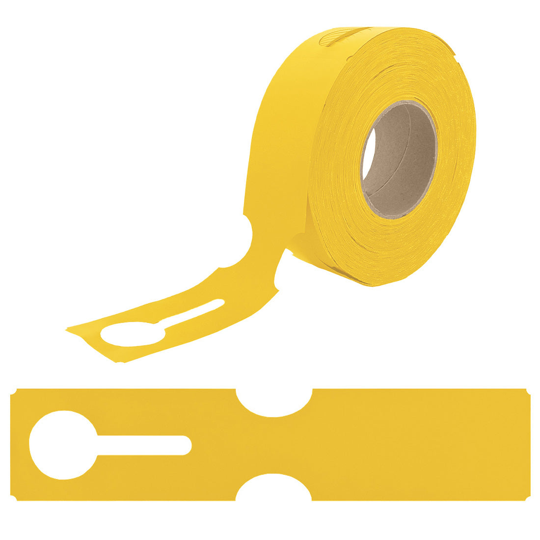 Loop lock labels 273x59mm HDPE Yellow