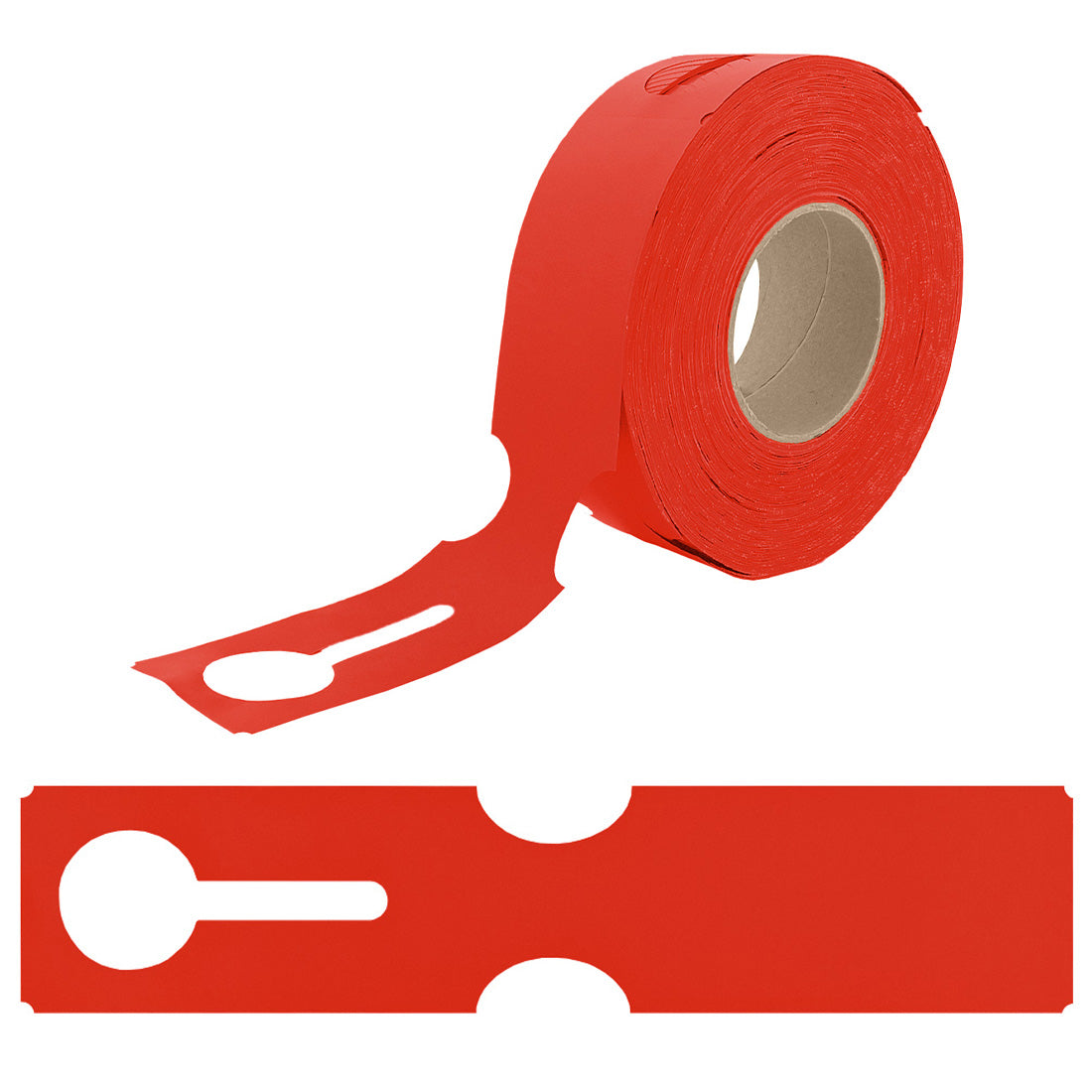Schlaufenetiketten 273x59mm HDPE, Rot