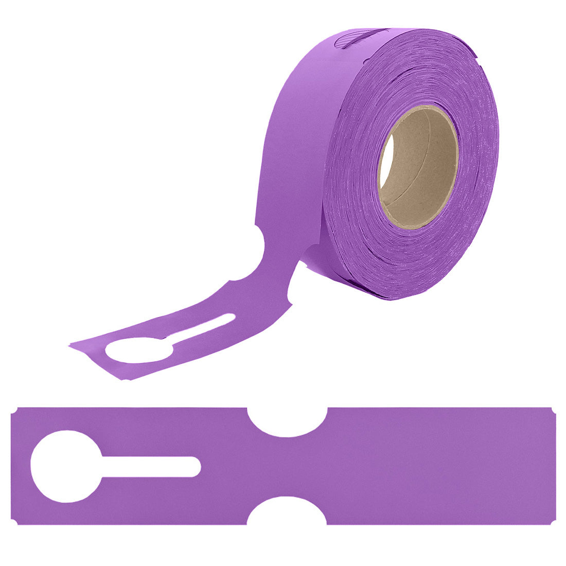 Schlaufenetiketten 273x59mm HDPE, Lila
