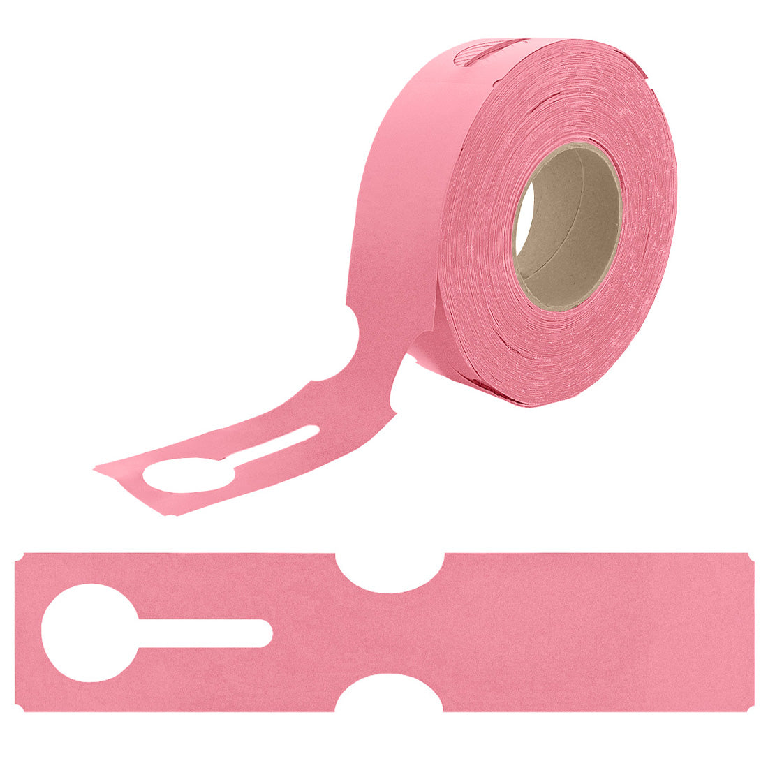 Loop lock labels 273x59mm HDPE, Pink