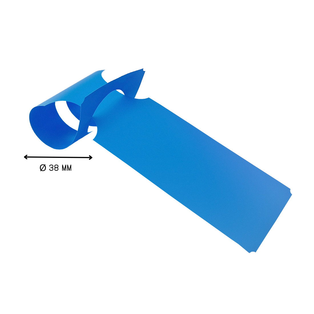 Schlaufenetiketten 273x59mm HDPE, Blau