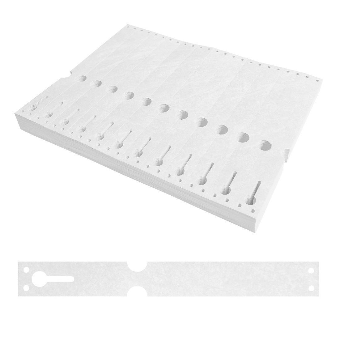 Schlaufenetiketten 220x25,4mm Tyvek Weiß