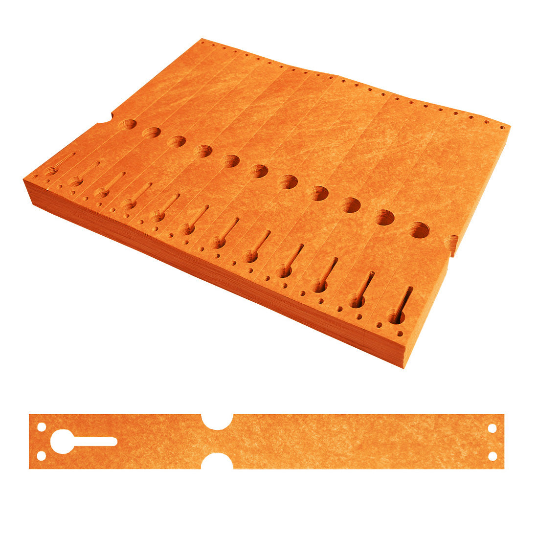 Schlaufenetiketten 220x25,4mm Tyvek Orange