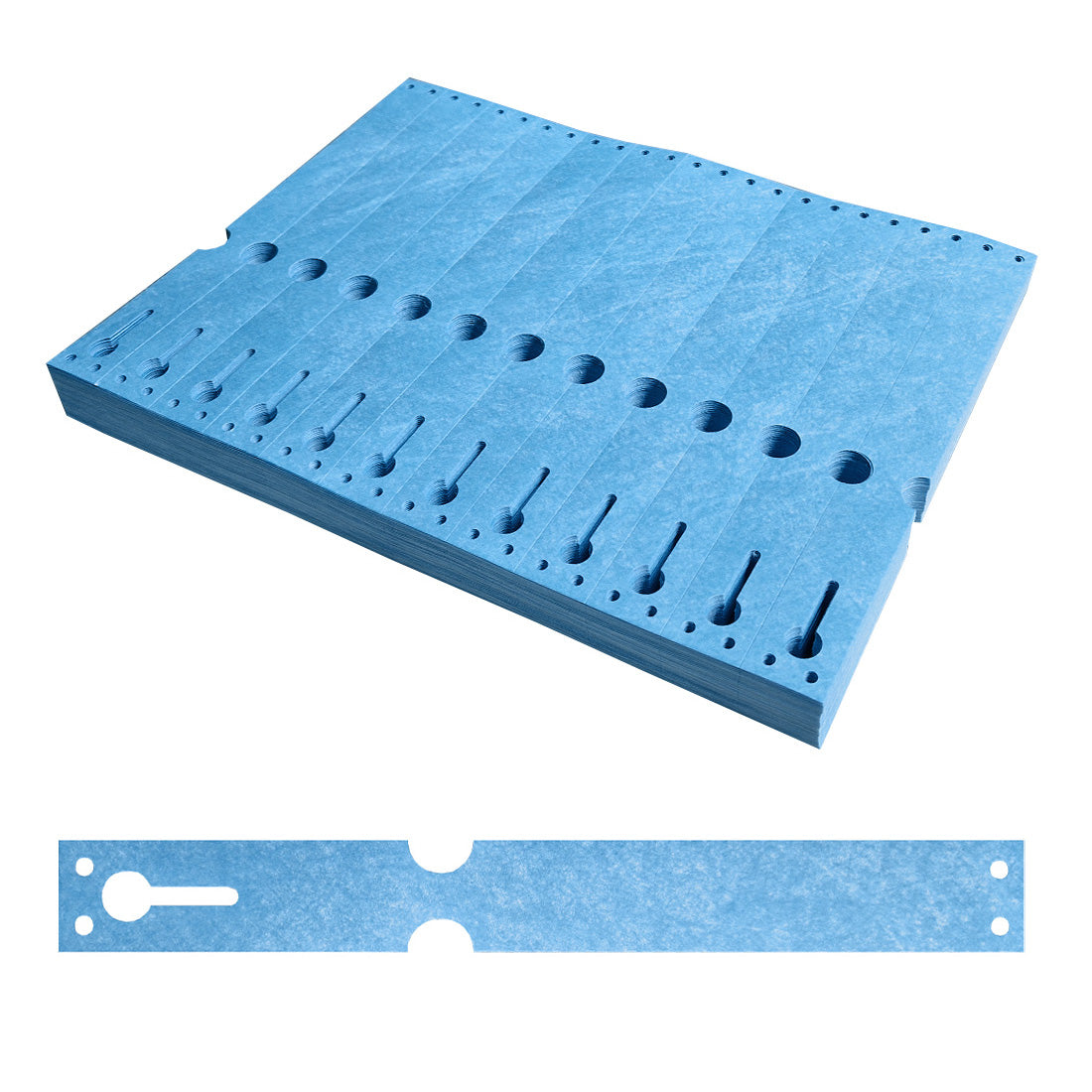 Schlaufenetiketten 220x25,4mm Tyvek, Blau