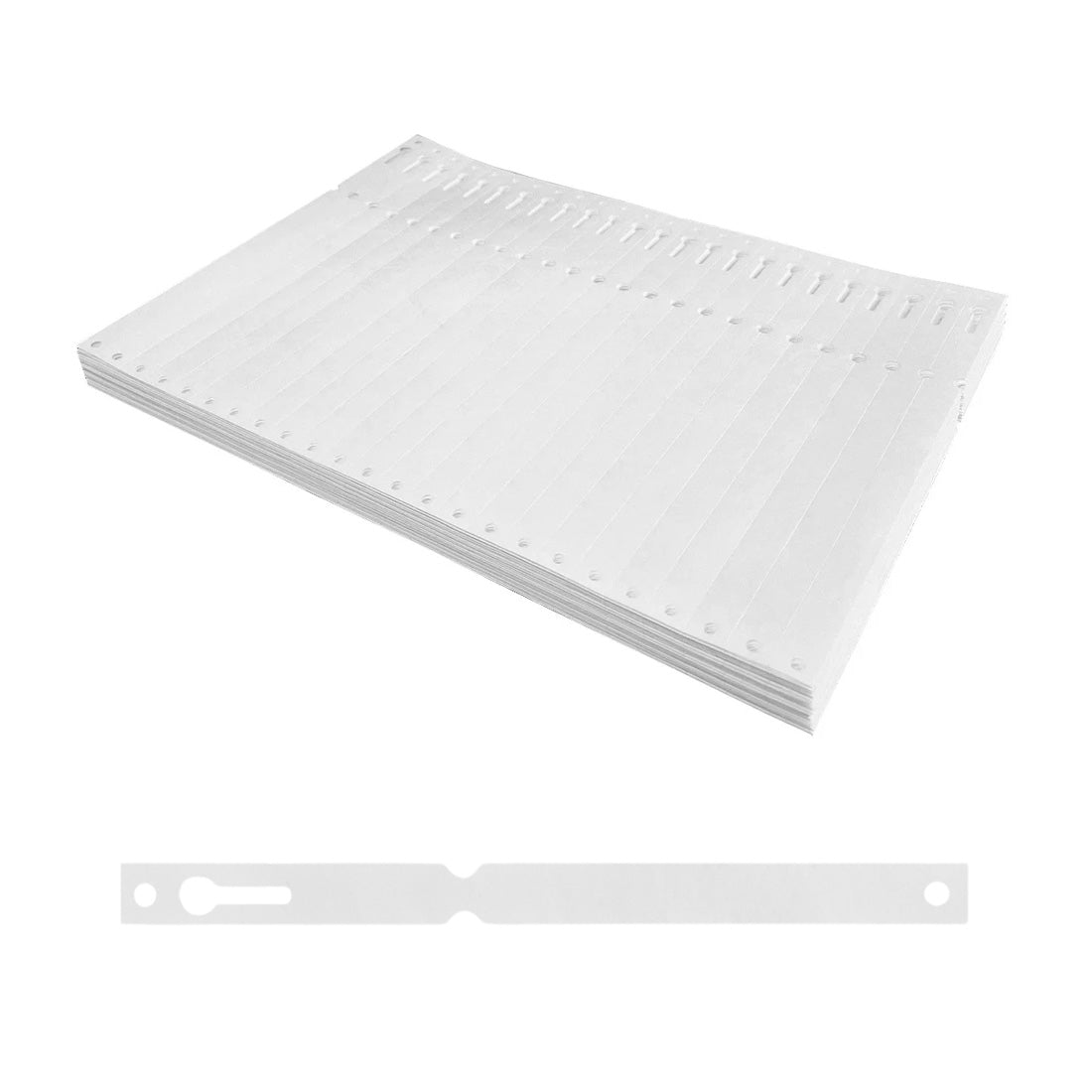 Schlaufenetiketten 220x12,7mm Tyvek, Weiß