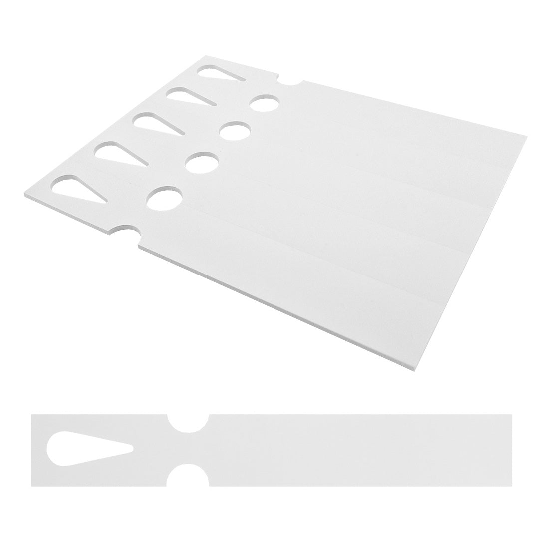 Schlaufenetiketten 250x38mm PET, Weiß