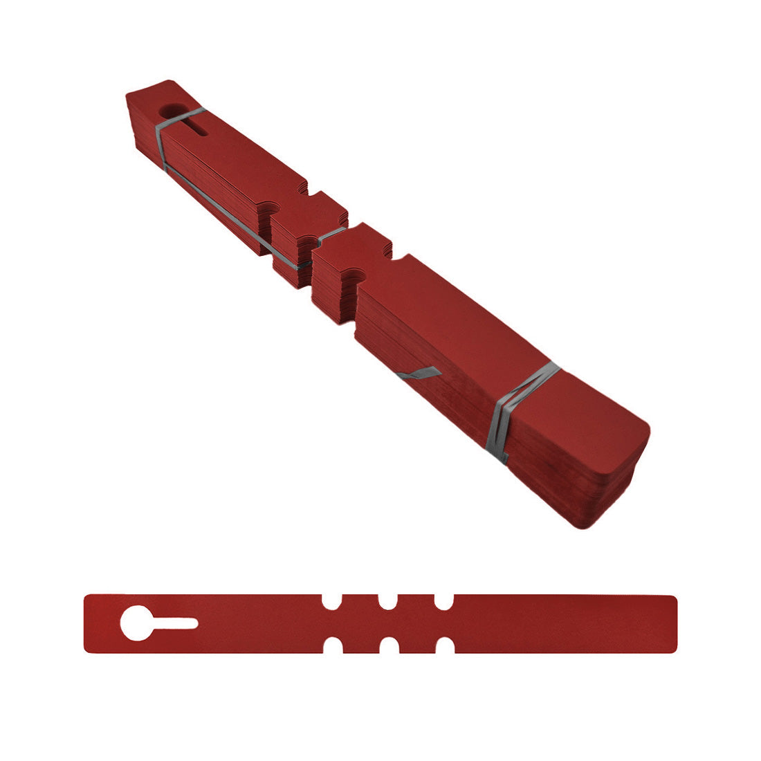 Schlaufenetiketten 210x20mm PVC, Rot