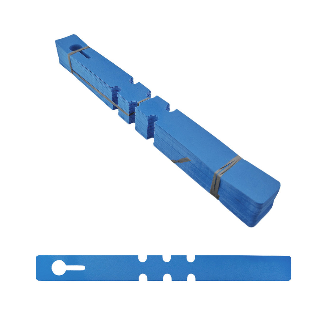Loop lock labels 210x20mm PVC, Blue