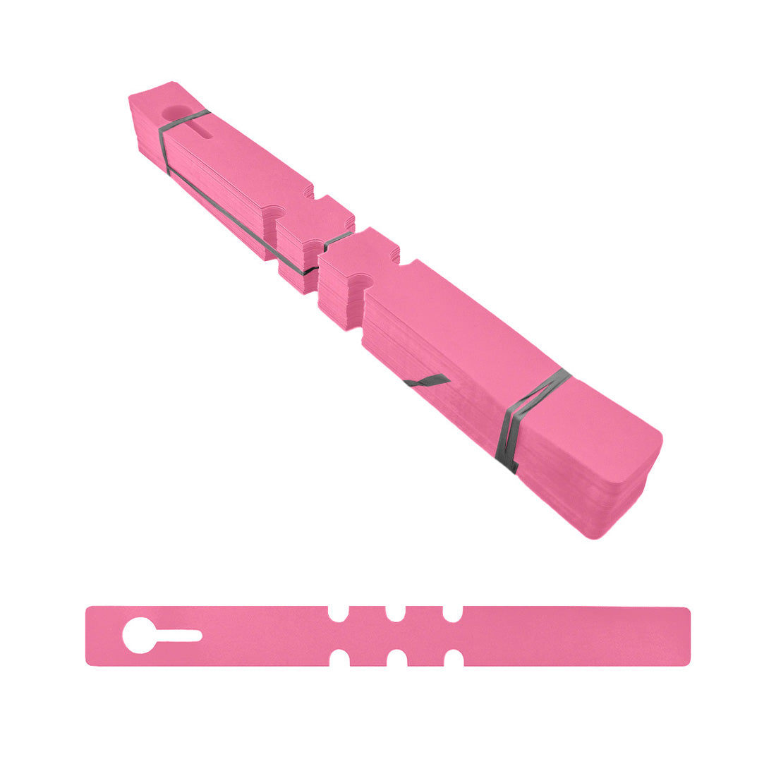 Loop lock labels 210x20mm PVC, Pink
