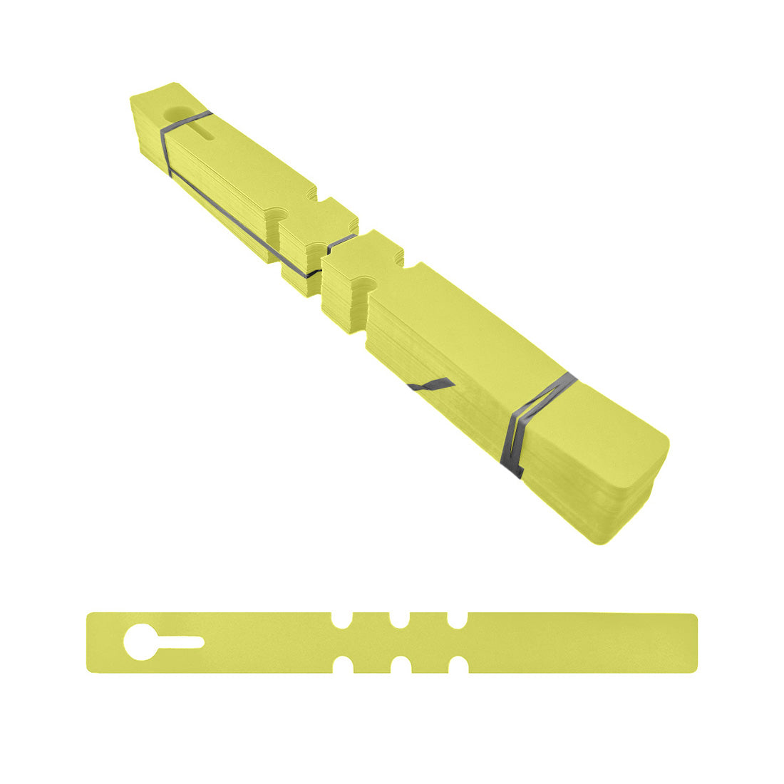 Schlaufenetiketten 210x20mm PVC, Gelb