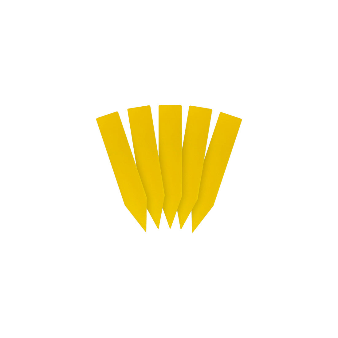 Stick-ins 10x50mm 1000µ PVC, Yellow
