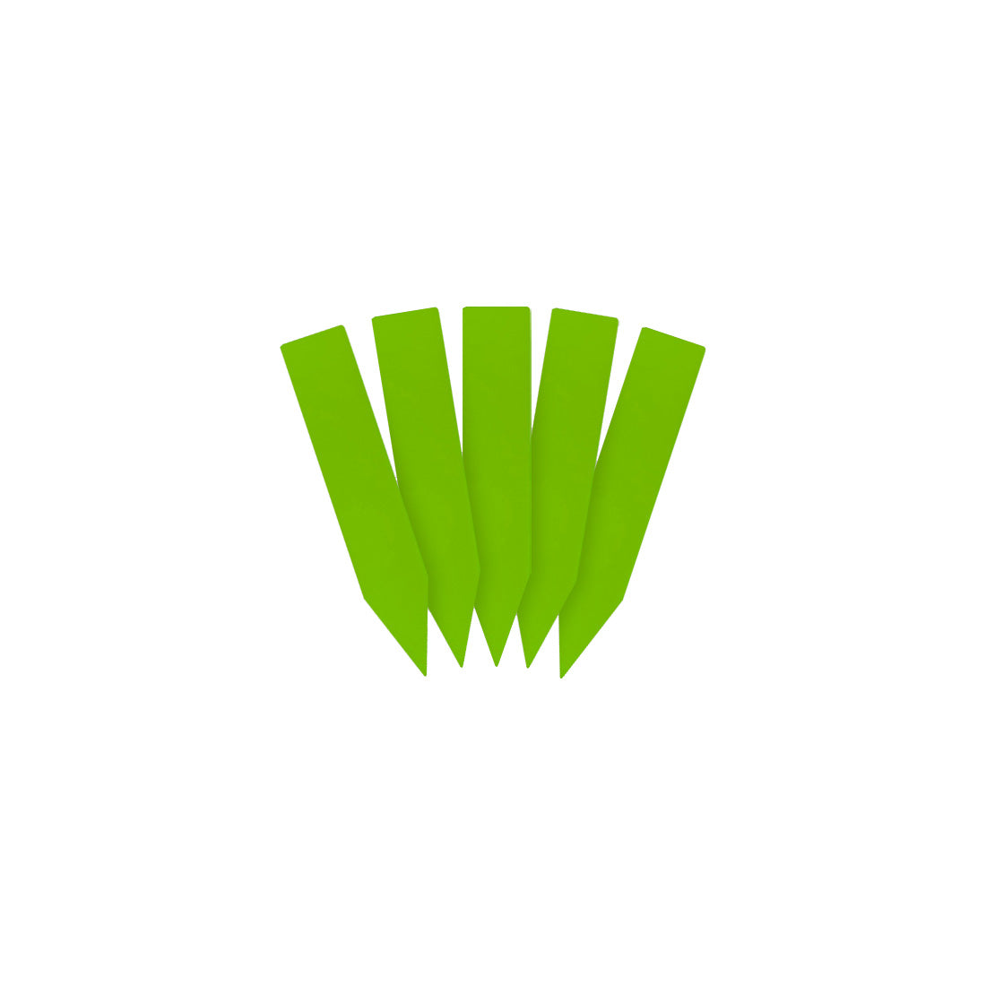 Stick-ins 10x50mm 1000µ PVC, Green