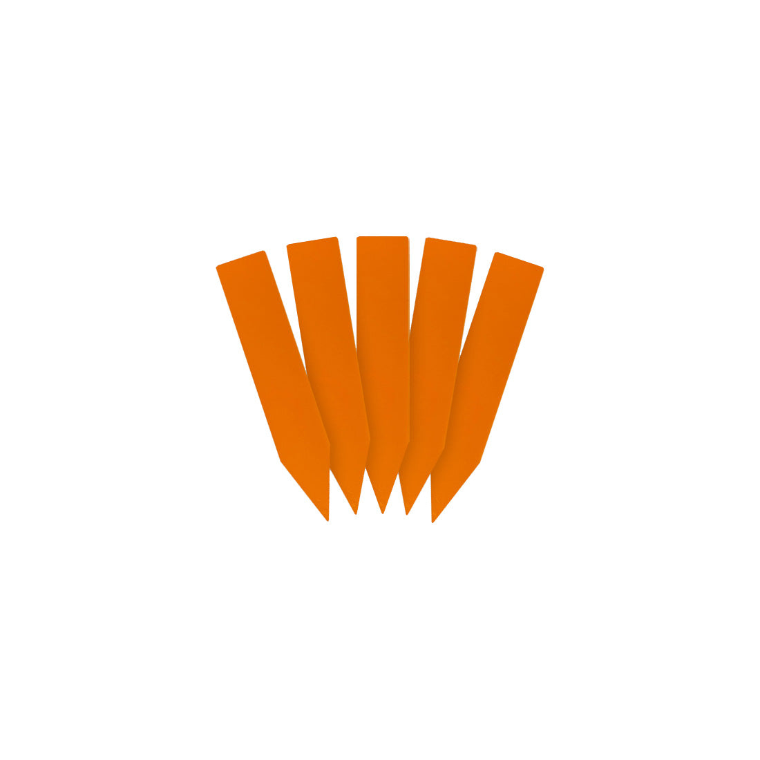 Stecketiketten 10x50mm 1000µ PVC Orange