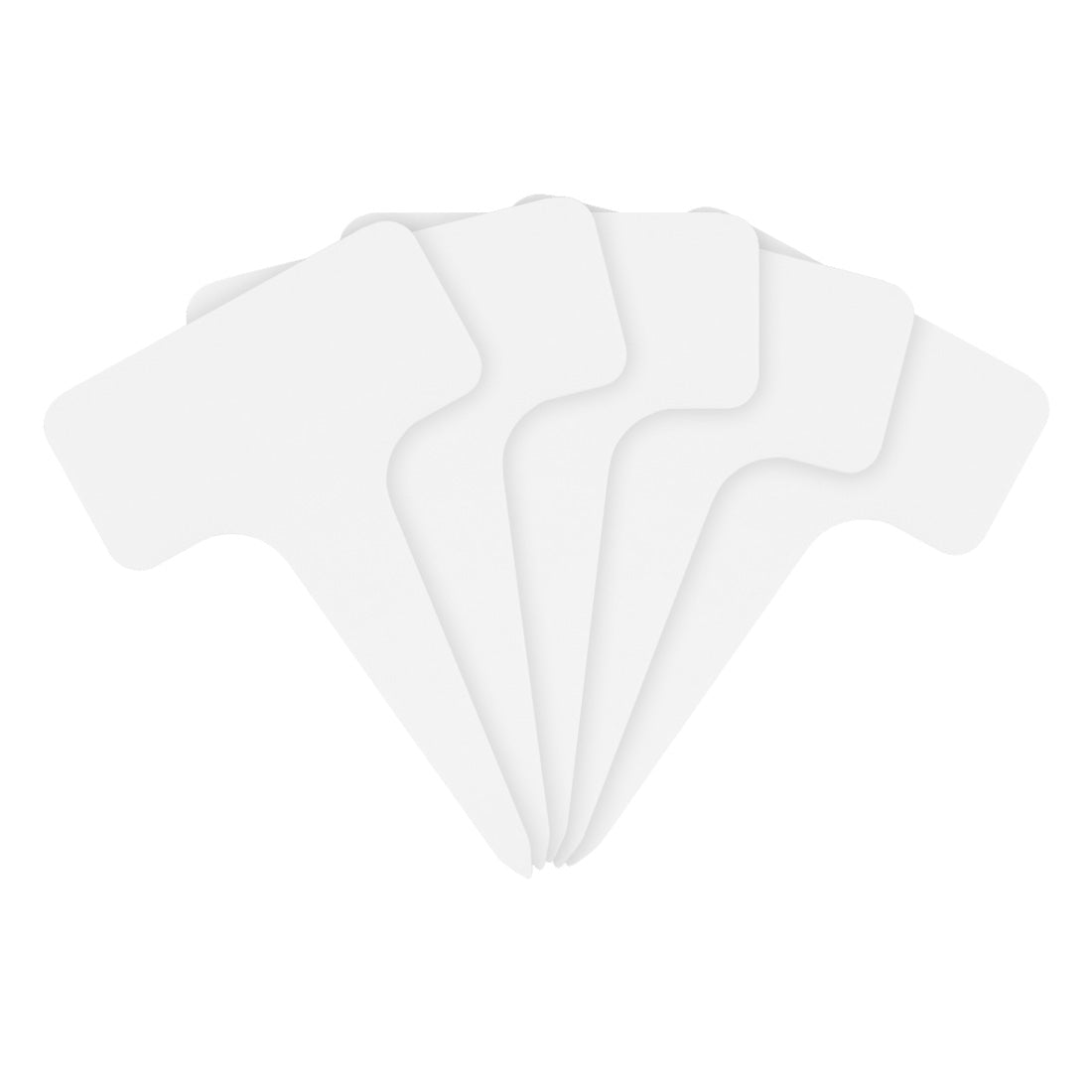 Stecketiketten 60x96mm 1000µ PVC, Weiß