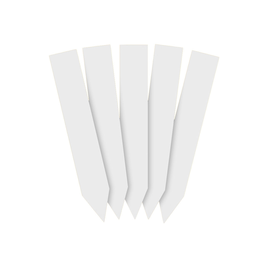 Stick-ins 16x100mm 350µ PVC White