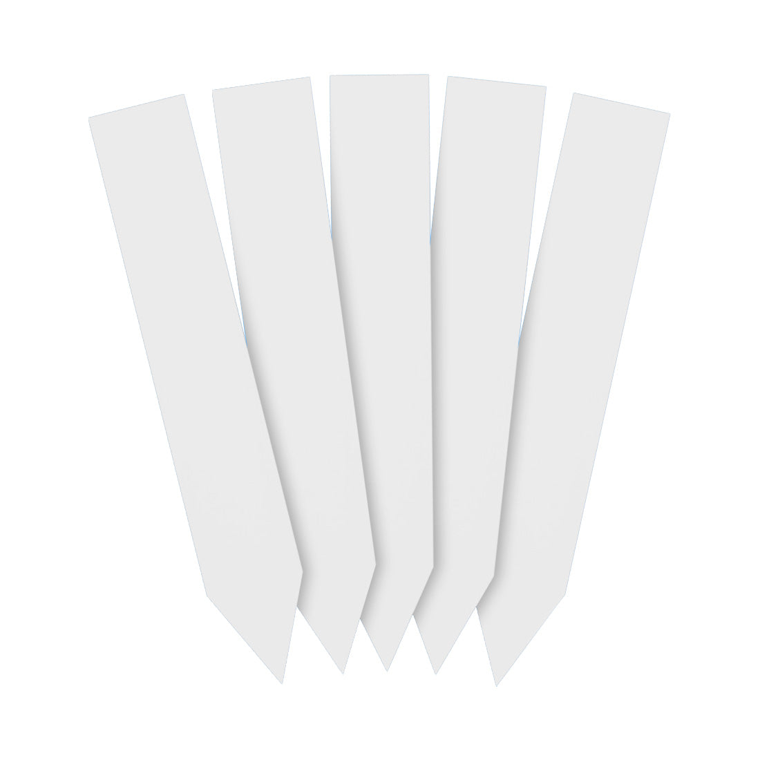 Stick-ins 20x120mm 350µ PVC, White