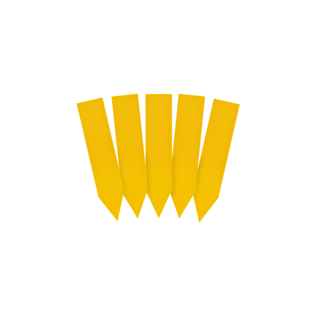 Stick-ins 13x60mm 350µ PVC, Yellow