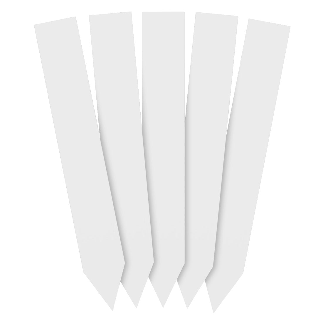 Stick-ins 20x140mm 350µ PVC, White