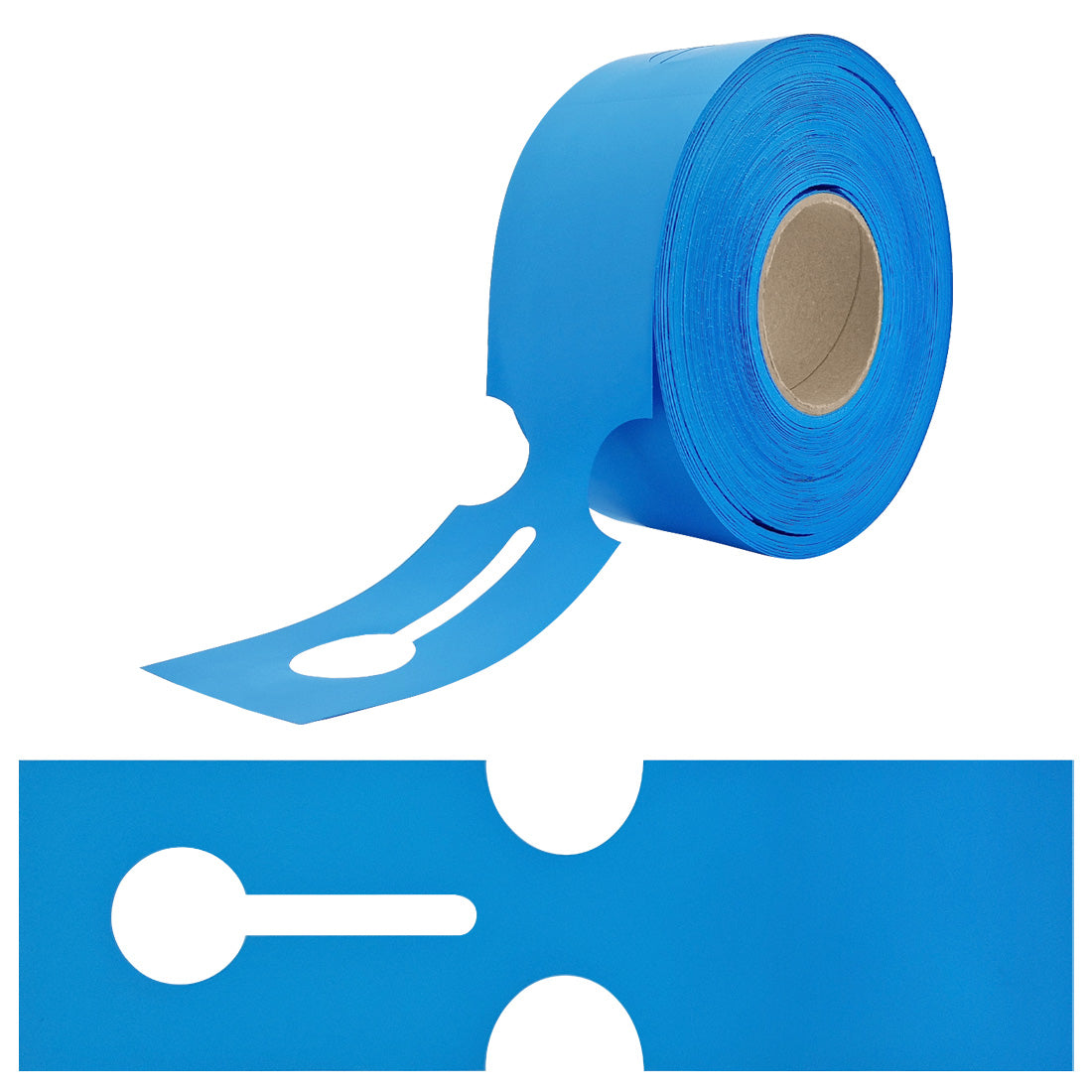 Schlaufenetiketten 273,5x80mm HDPE, Blau