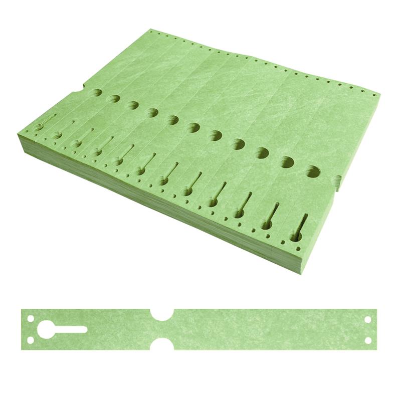 Schlaufenetiketten 220x25,4mm Tyvek Grün
