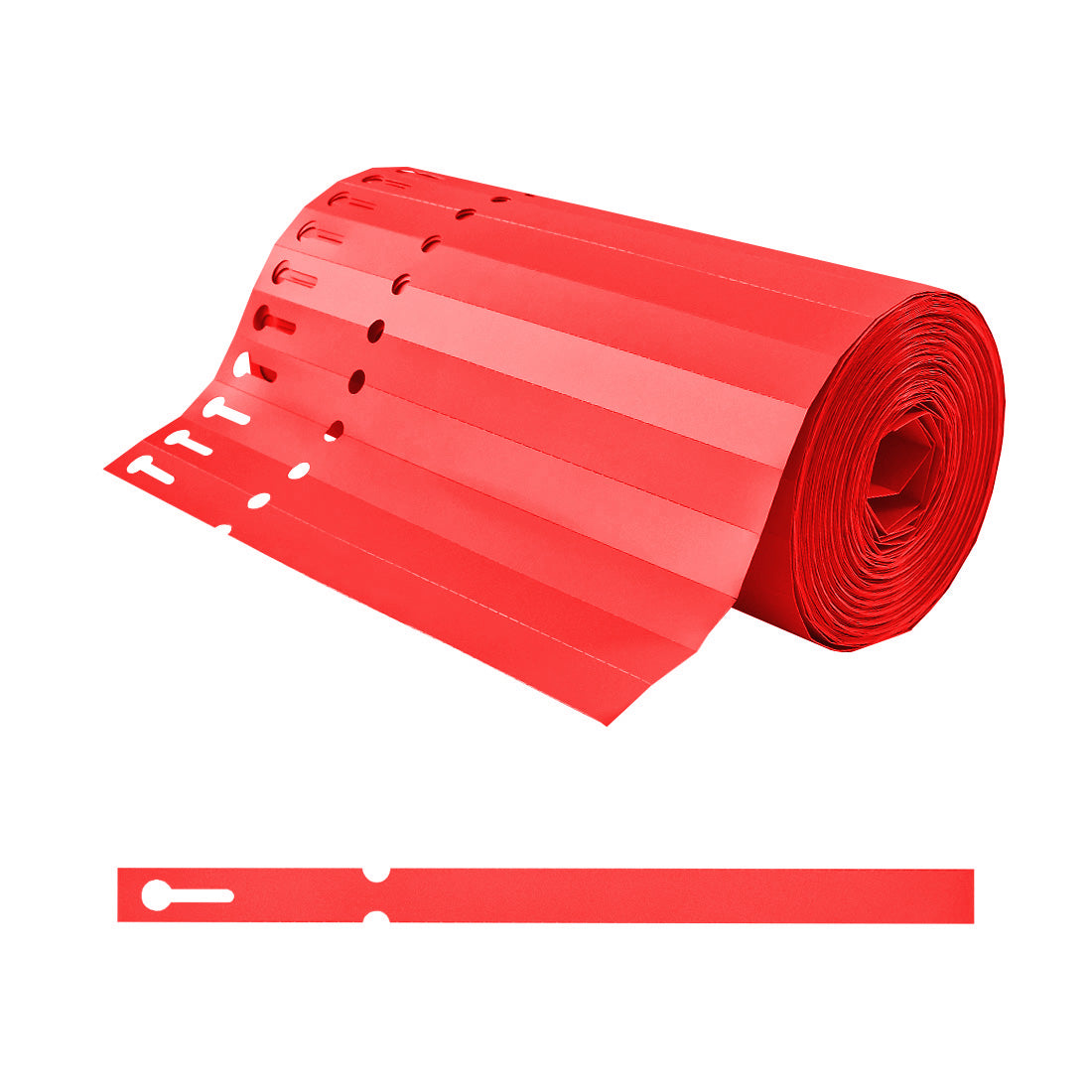 Schlaufenetiketten 200x13mm PVC, Rot