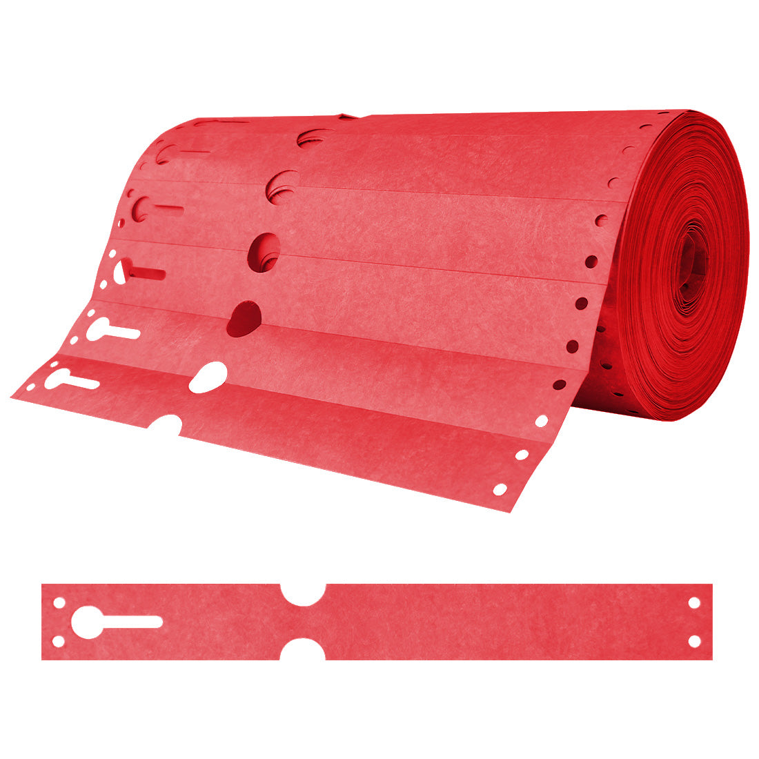 Schlaufenetiketten 220x25,4mm Tyvek Rot