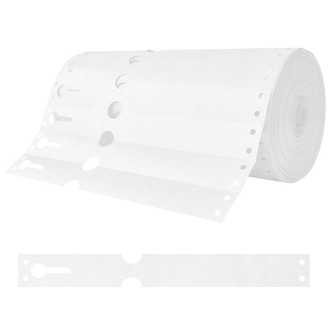 Schlaufenetiketten 220x25,4mm Tyvek, Weiß