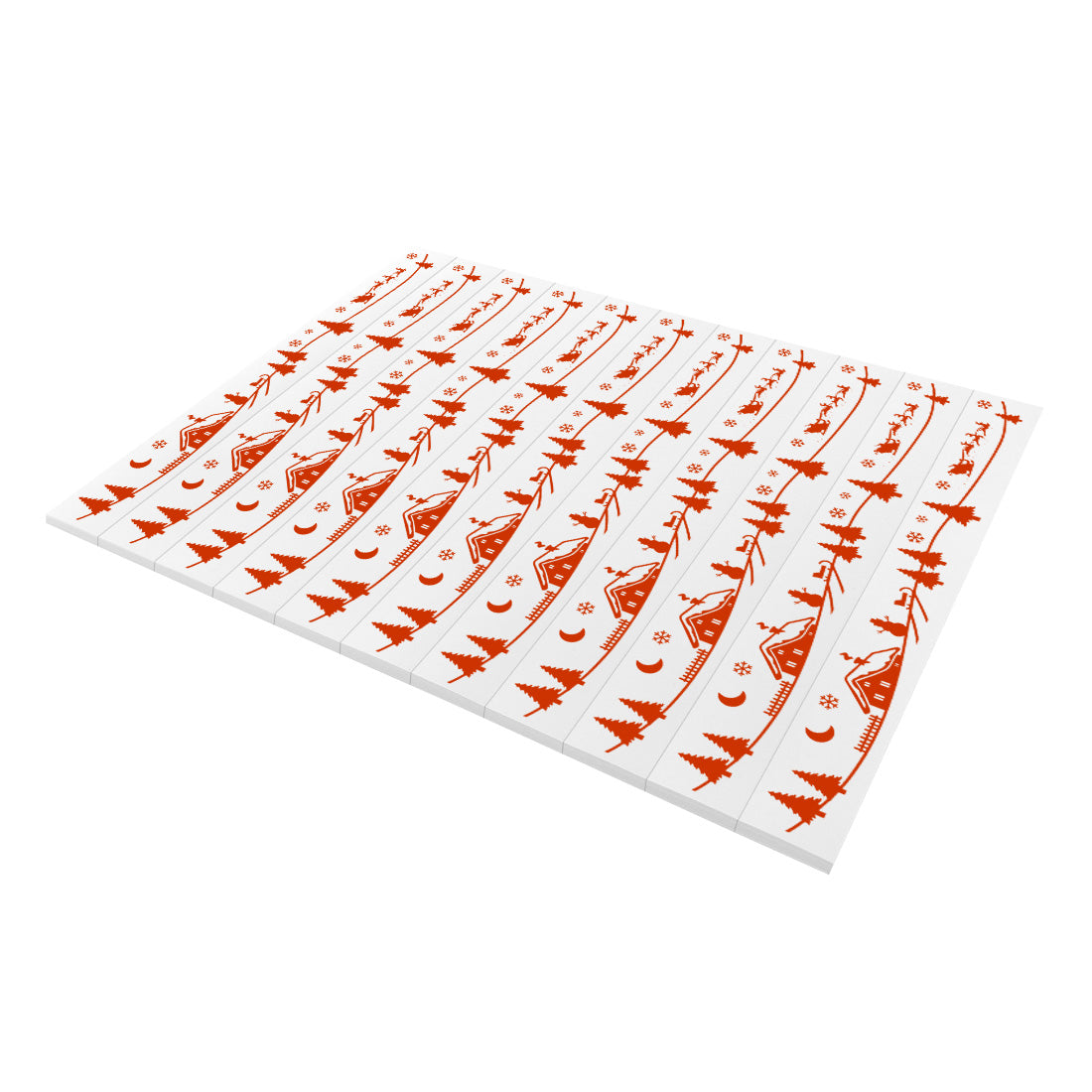 Weihnachtsbaumetiketten 210x25,5mm PET, Rot