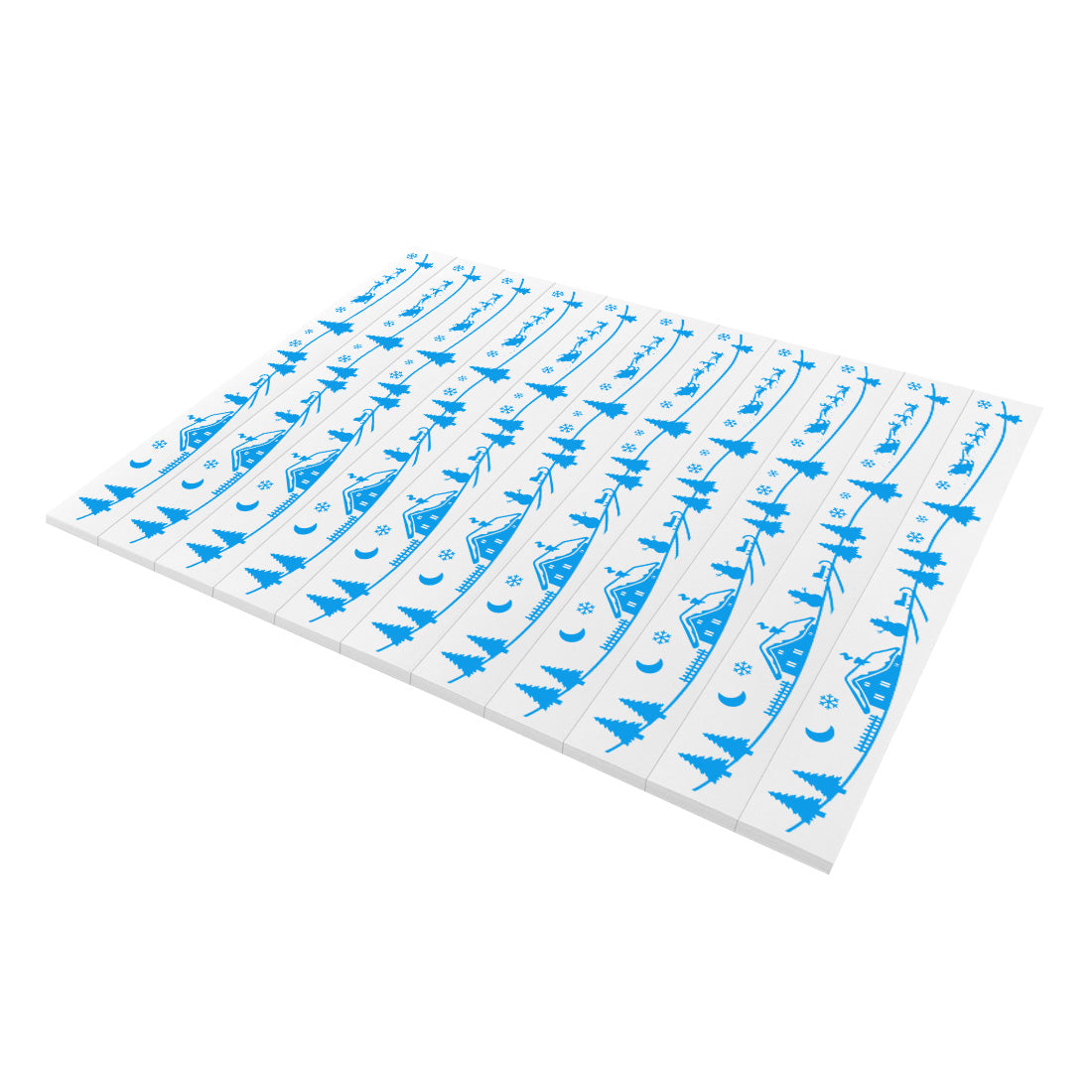 Weihnachtsbaumetiketten 210x25,5mm PET, Blau