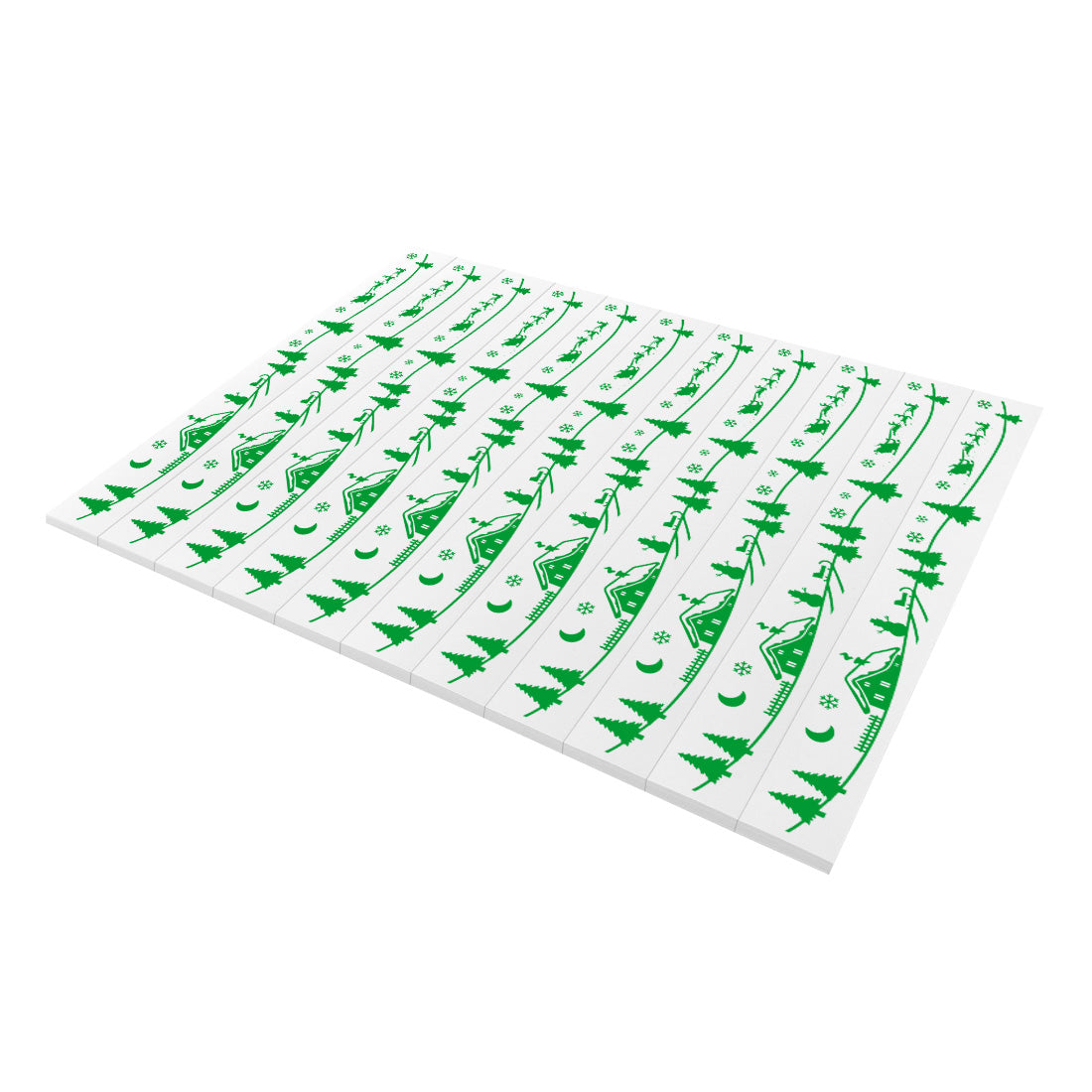 Weihnachtsbaumetiketten 210x25,5mm PET, Grün